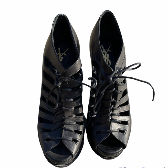 YSL Hortense Wedge Heels - Picture 3 of 14